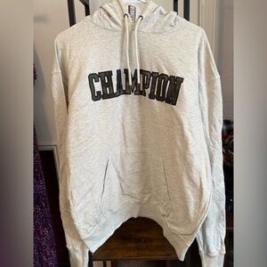 Champion Men's Light Gray Hoodie